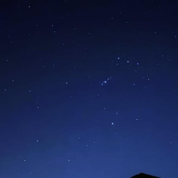Stars over Hays County at night